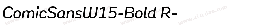 ComicSansW15-Bold R字体转换